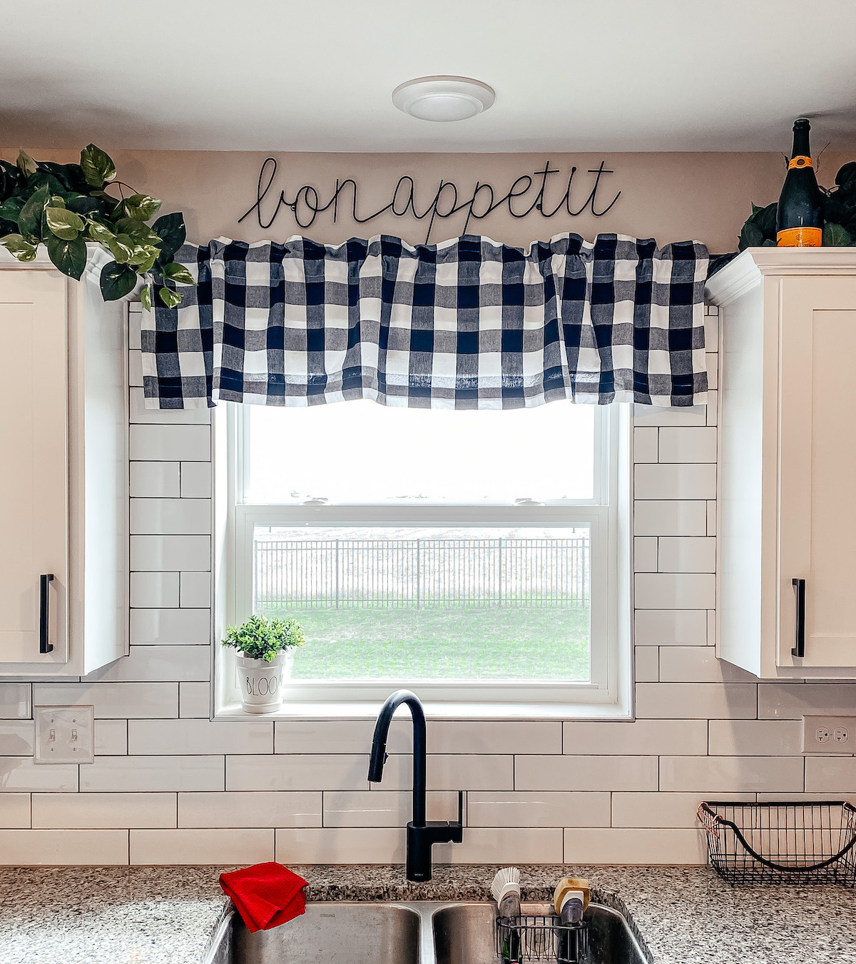 farmhouse kitchen valance