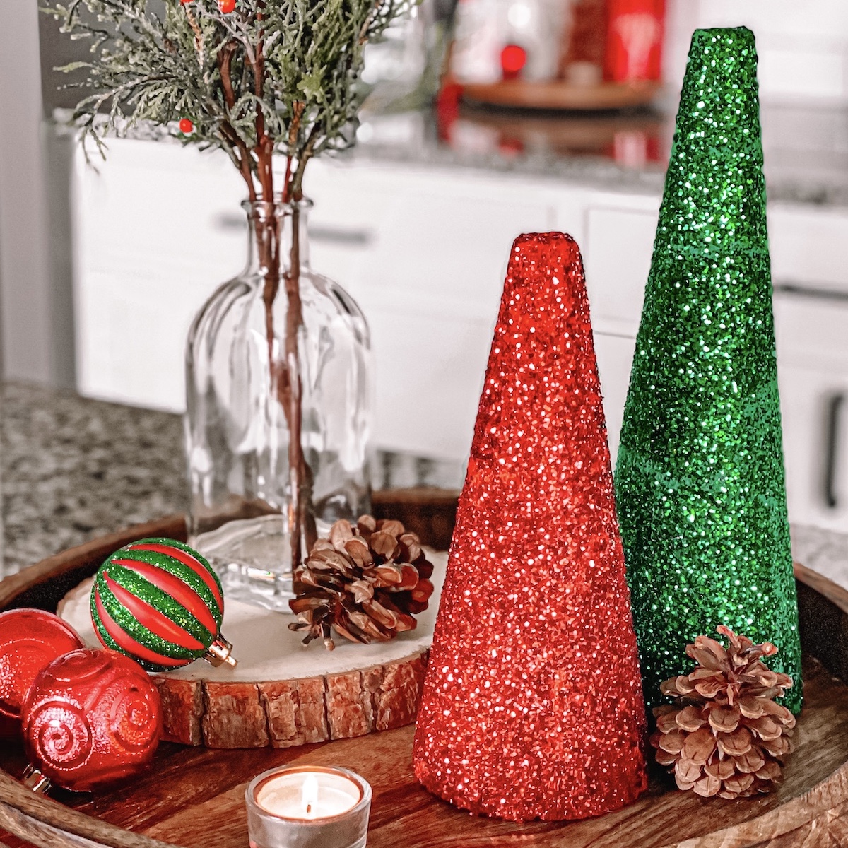 Glitter Christmas Tree Craft