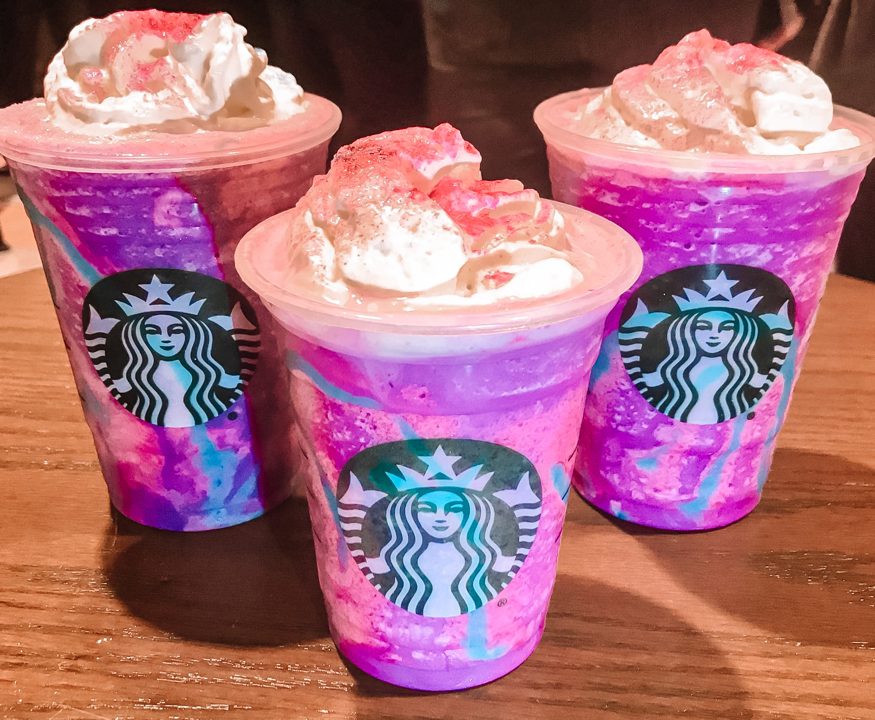 Starbucks Unicorn Frappucinos