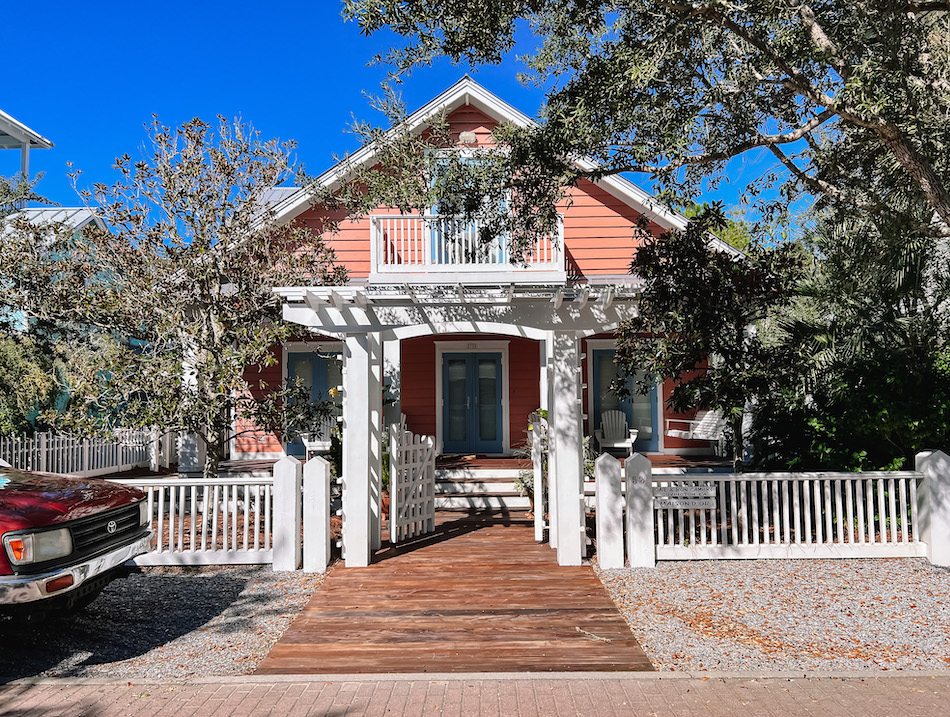 Pink Coastal Home Seaside Florida