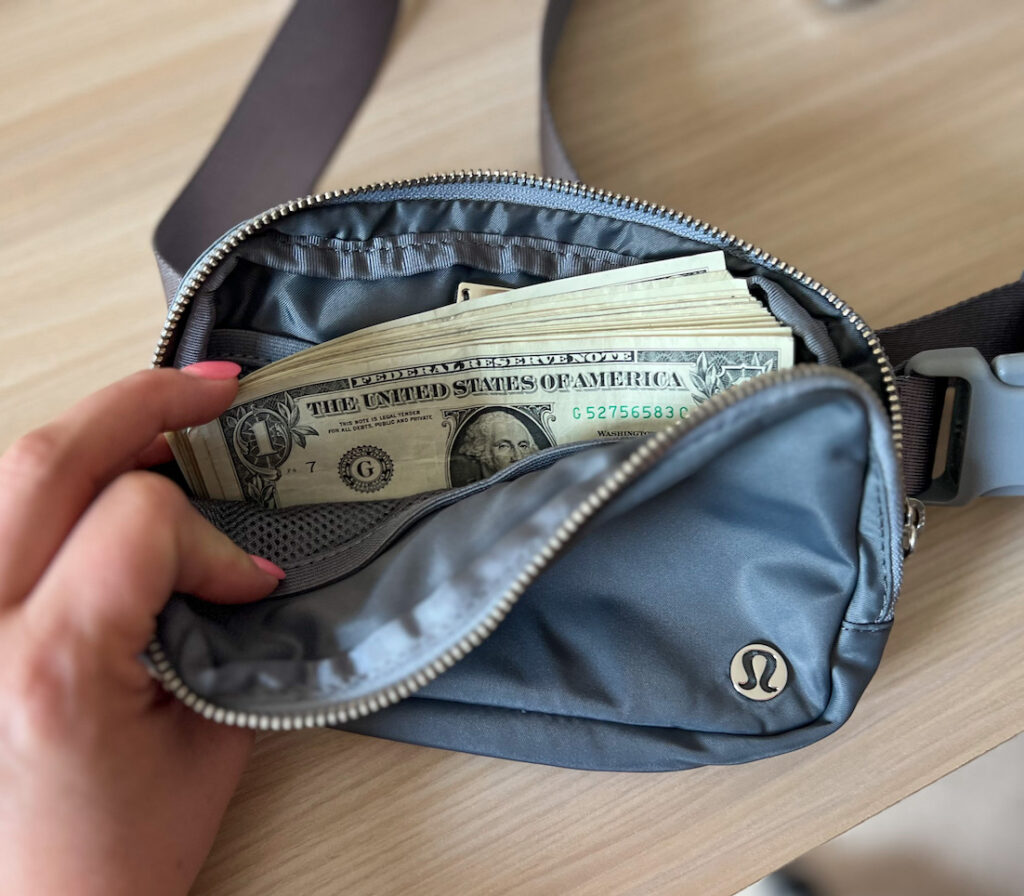 Money belt outlet for sale