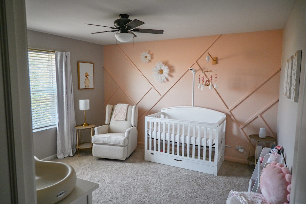 Designing a Soft Peach Baby Girl Nursery • Ashley Burk Home + Lifestyle