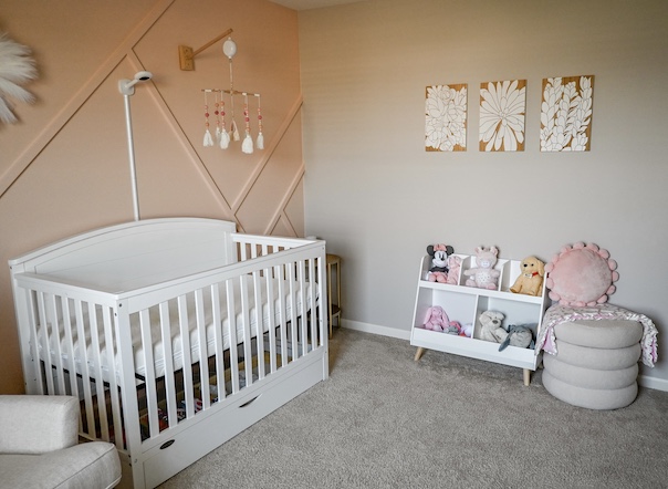 Designing a Soft Peach Baby Girl Nursery • Ashley Burk Home + Lifestyle